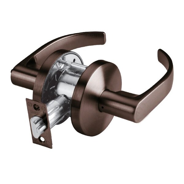 Dorma Grade 2 Cylindrical Lock, 40-Privacy/Bedroom/Bath, LC-Lever, C-Rose, Oil Rubbed Dark Bronze, 2-3/4 C540-LCC-613 - main